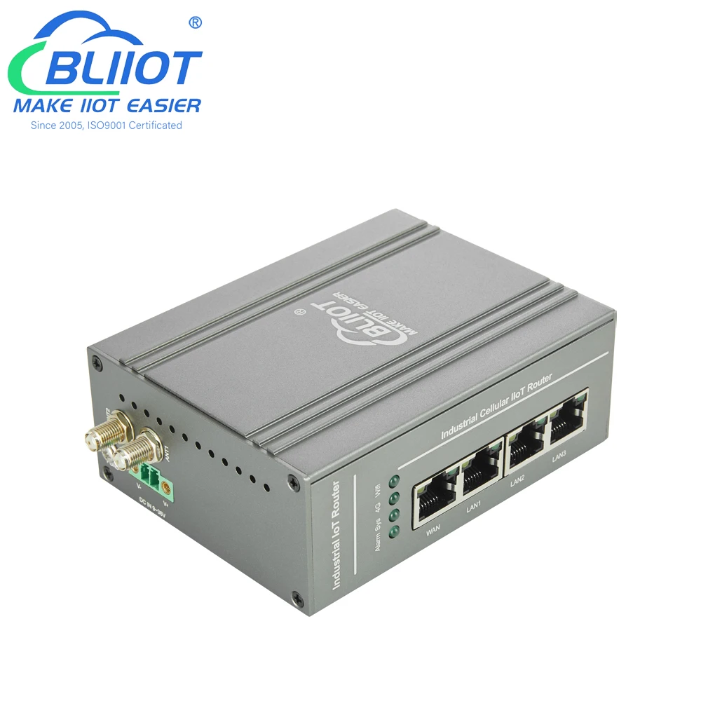 Industriële 4G Edge Router ondersteunt Modbus, MQTT-protocol Dubbele simkaarten Ethernet en WiFi