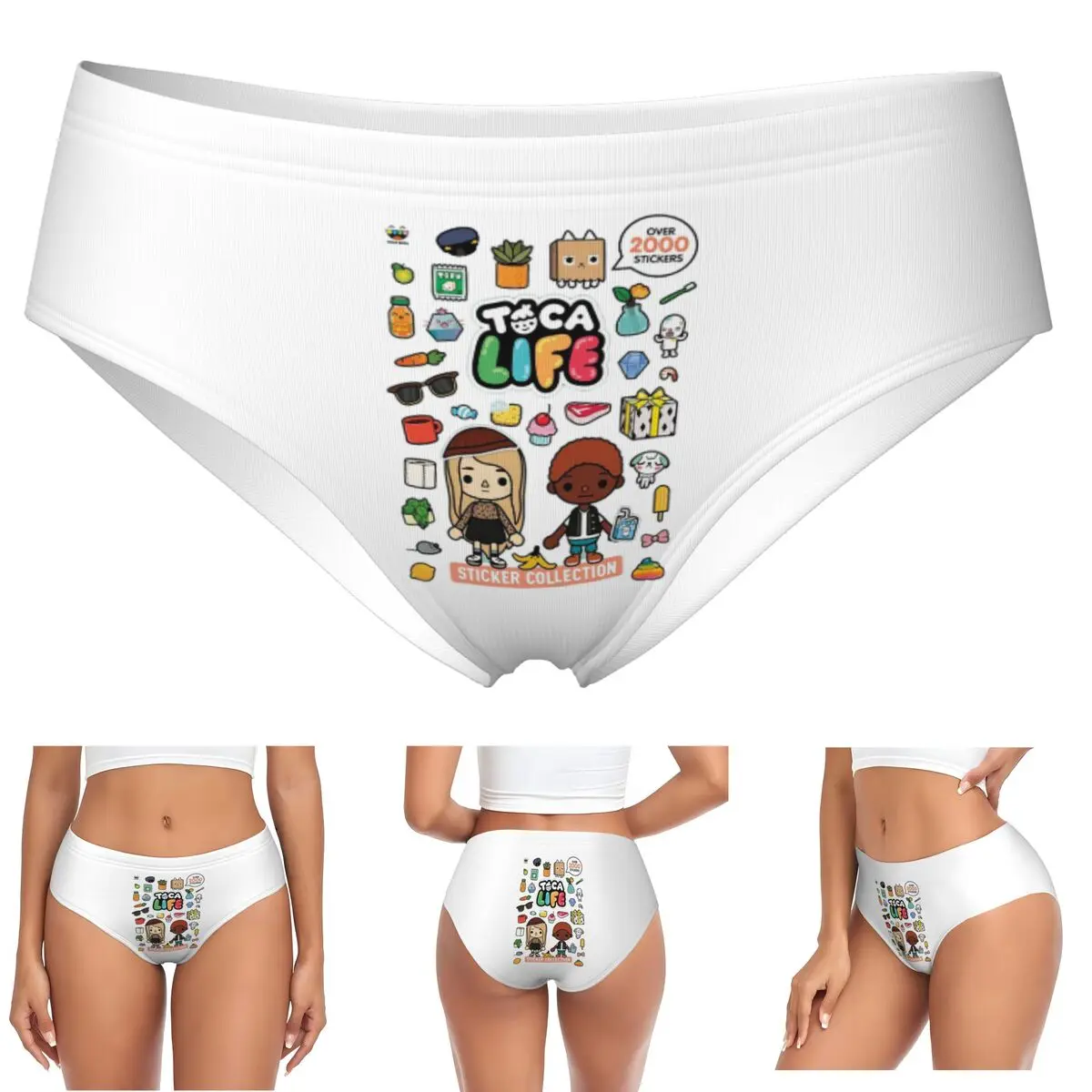 

Custom Toca Life Box Toca Boca, милые игровые трусики, женские удобные трусы, нижнее белье, дышащие женские трусы