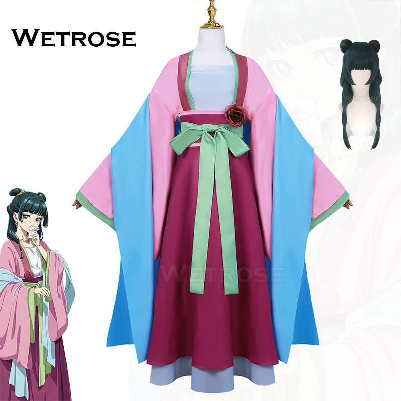 【Wetrose】In Stock Maomao Gardern Dress Pink Cosplay Costume Mao mao Chinese Fairy Apothecary Diaries Kusuriya Hitorigoto Wig