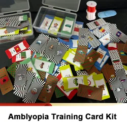 50Pcs Amblyopia Training Perforation Card Kid Vision Trainer with CAM Raster Hyperopia Astigmatism Fine Vision Piercing Needle