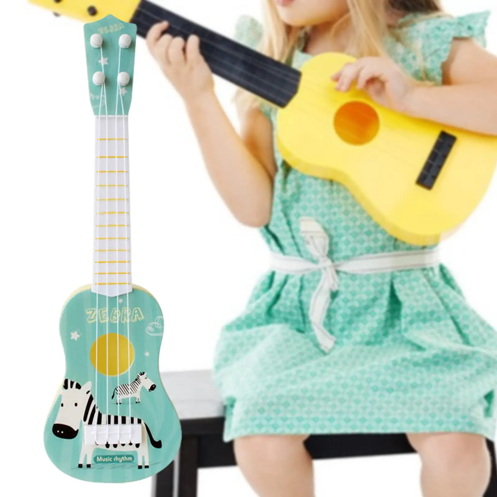 Guitar Musical Toy Portable Kids Toy Ukulele for Children Preschool Beginner