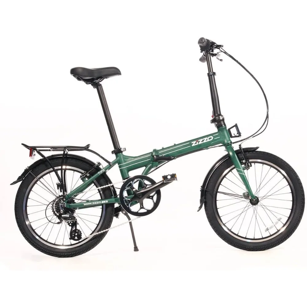 

Forte Heavy Duty Folding Bike-Lightweight Aluminum Frame Genuine Shimano 20-Inch Folding Bike with Fenders