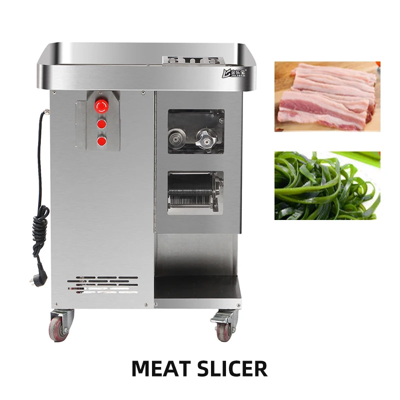 Meat chopper chicken fillet and breast meat slicing machine commercial full-automatic meat slicing and shredding machine high-po