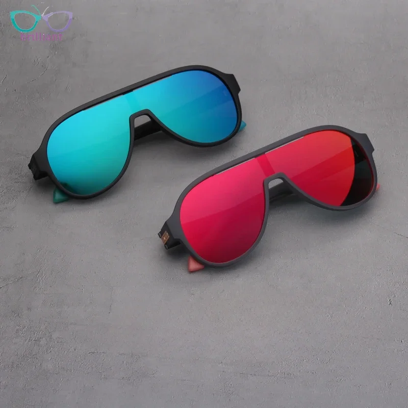 Male Female Sports Pilot Sunglasses Polarized Color Film Reflective Lenses Personalized UV Resistant Outdoor Driving Sun Glasses