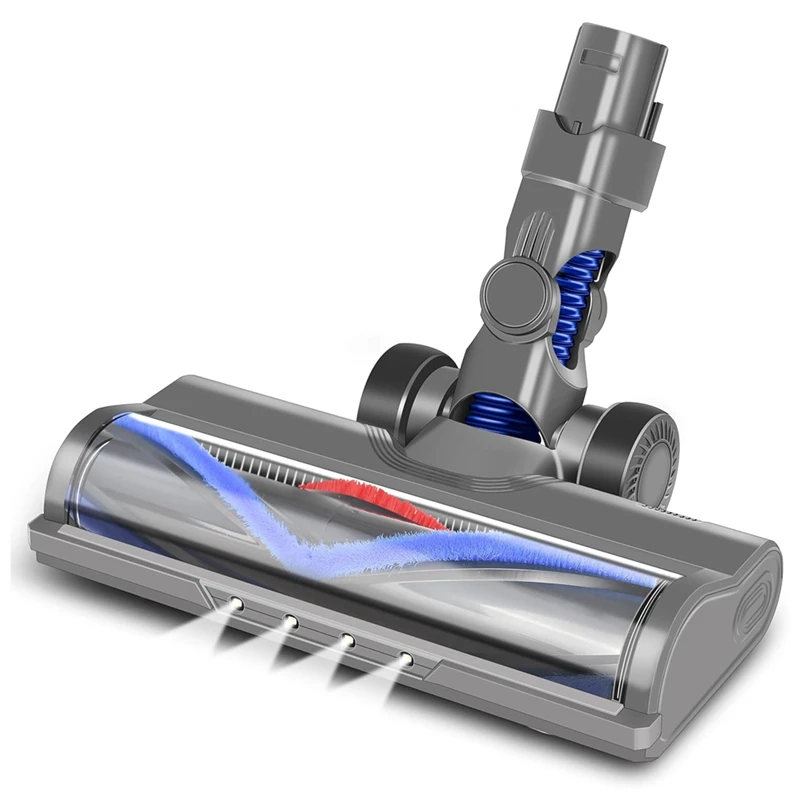 

Щетка с электродвигателем Turbo для Dyson V6 DC62 DC61 DC58 DC59 Рулон щетки со смешанной щетиной и автоматической светодиодной подсветкой, простота в использовании