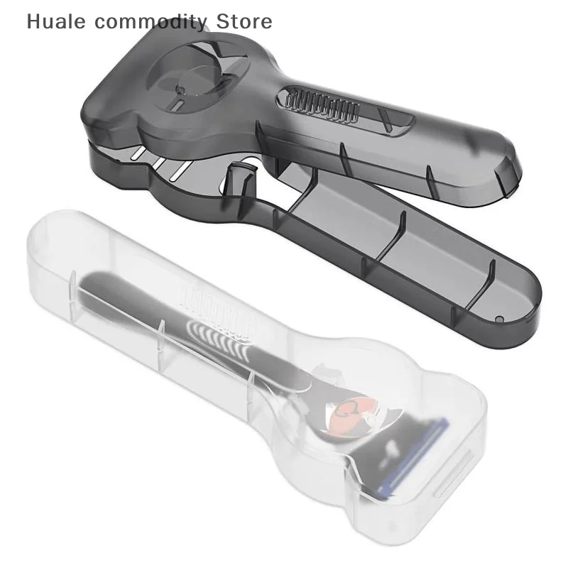 1/2/4pcs Shaver Storage Box Transparent Plastic Razor Box Blades Holder Portable Travel Razor Case Men's Razor Box Containers