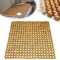 Summer Wood Bead Car Seat Cushion Breathable Pine Massage Mat For Cooling & Comfort Auto Seat Mat Pad Vehicle Accessories O1N4
