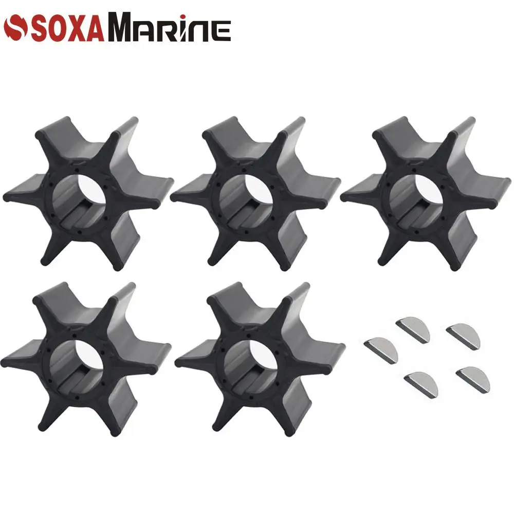 5pcs 67F-44352 Impeller With keyFor Yamaha 4 Stroke 75HP 80HP 90HP 100HP Outboard Engine 67F-44352-01 67F-44352-00 Boat Motor