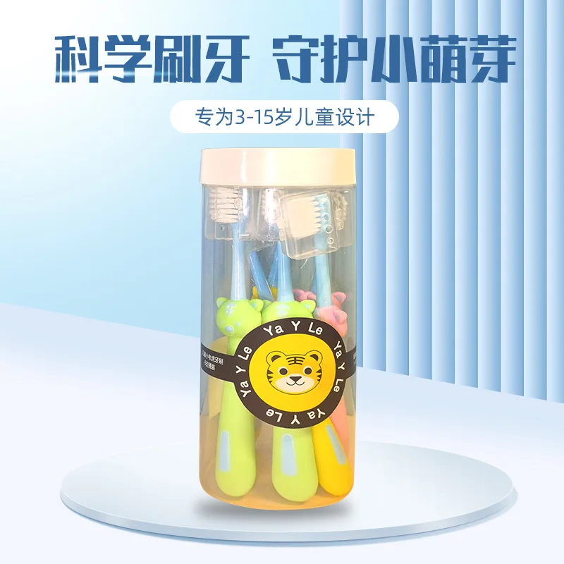

High-Grade Children's Toothbrush3-6Years Old12Infants Portable Home Soft-Bristle Toothbrush Factory in Stock