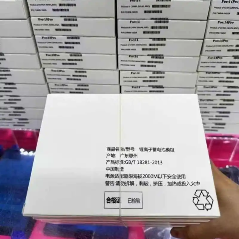 Batería de Autodiagnóstico de Alta Capacidad, 100% salud, muestra pieza 'Genuina', 0 ciclos, para iPhone 12-15 3