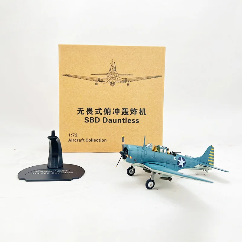 1:72 Scale SBD Dauntless Fighter Aircraft Simulation Plane Model Toys Adult Fans Collectible Gift Souvenir