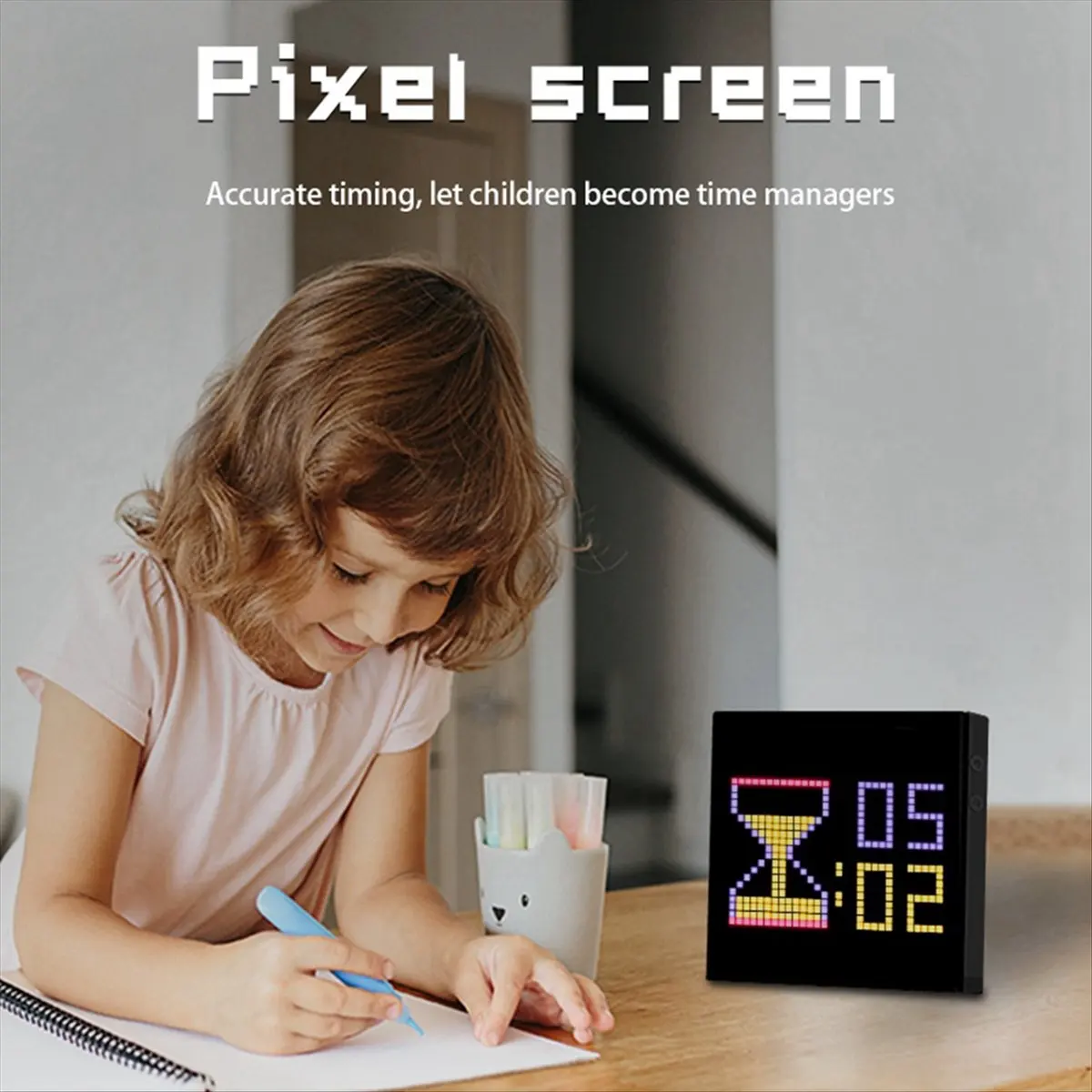 LED Pixel APP Cellphone Control Display 32X32 Programmable Night Light LED Screen Pixel Screen Bedside Light UK Plug