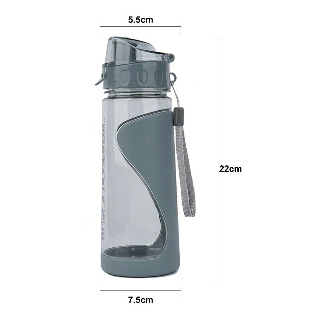 500ml Portable Sports Water Bottle Plastic Outdoor Gym Travel Drinks Mugs Clear Leakproof Drinking Bottle