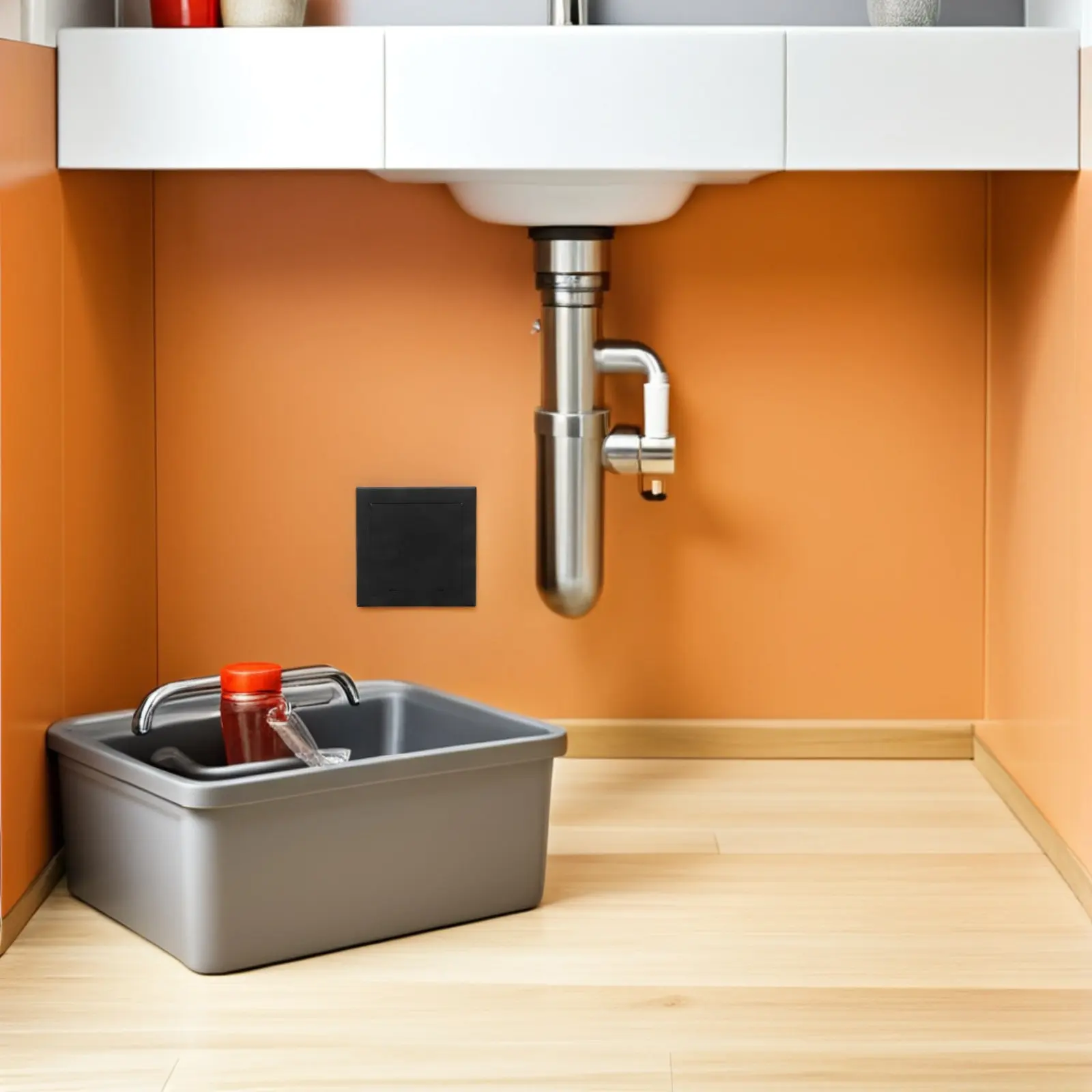 Drywall Access Panel 5.7x5.7 Inch Plastic Hidden Wall Ceiling Cover for Plumbing, Wiring & Electrical Service