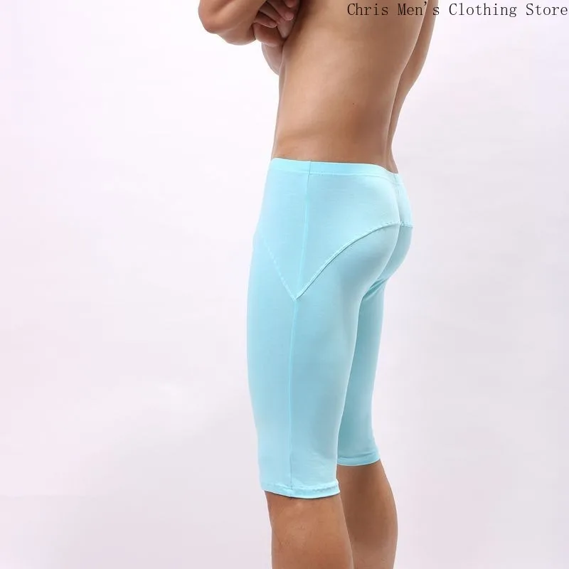 Sexy Elastic Tight Men's Shorts Fitness Running Sports Men Slim Five Quarter Pants A Variety of Colors To Choose From Sweatpants