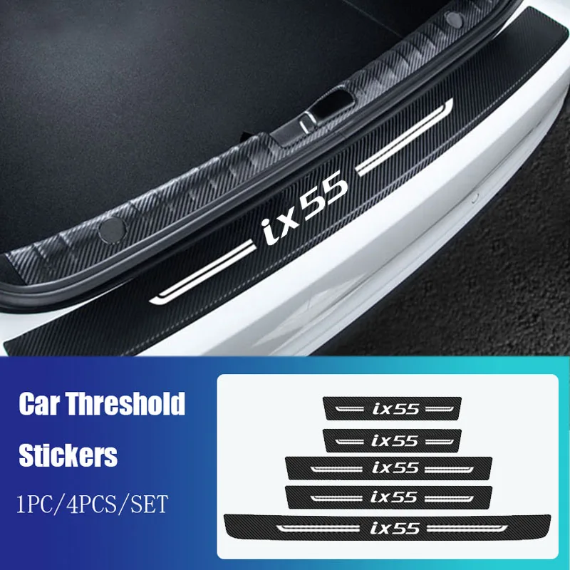 Car Door Threshold Tape for HYUNDAI Ix55 Anti Abrasion Kick Stickers Sill Trim Entry Pedal Decals Interior Decorate Accessories