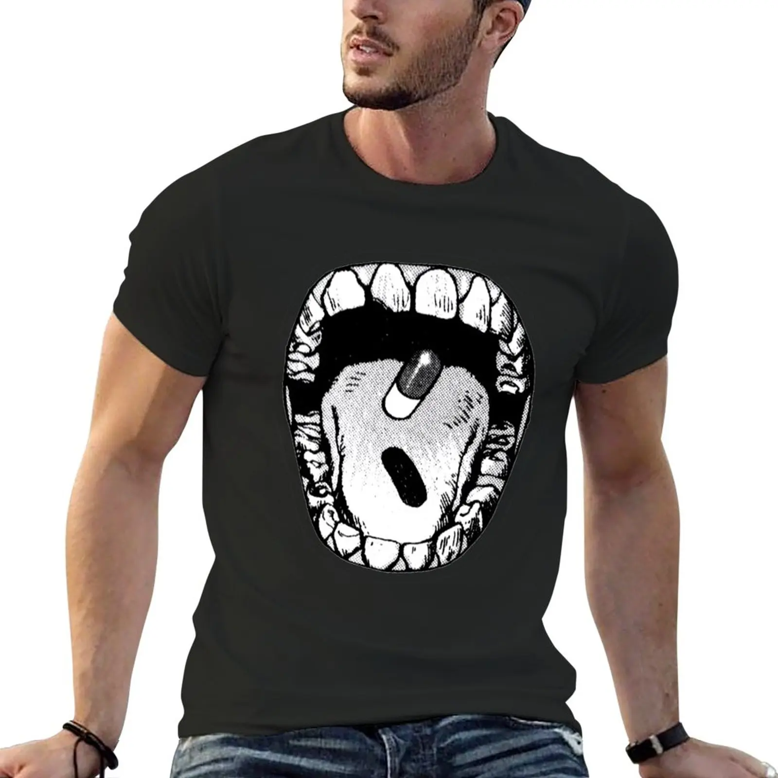 

New Akira Pill Mouth T-Shirt heavyweight t shirts boys t shirts summer top custom t shirts t shirt men