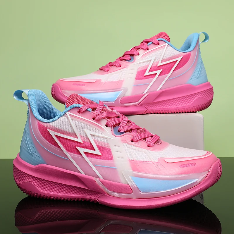 

Пара детских четырехсезонных сетчатых баскетбольных кроссовок, практических тренировок и износостойких баскетбольных кроссовок, размеры 36-45, CT-725