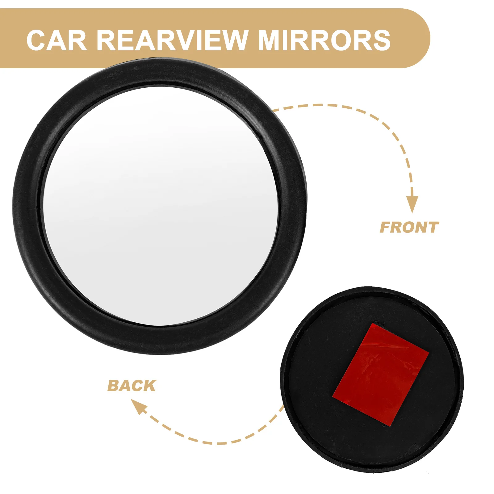 

1Pair Car Auxiliary Mirror Blind Spot Mirrors Side Rearview Mirror for Clear View Blind Spot Mirrors Car Accessories