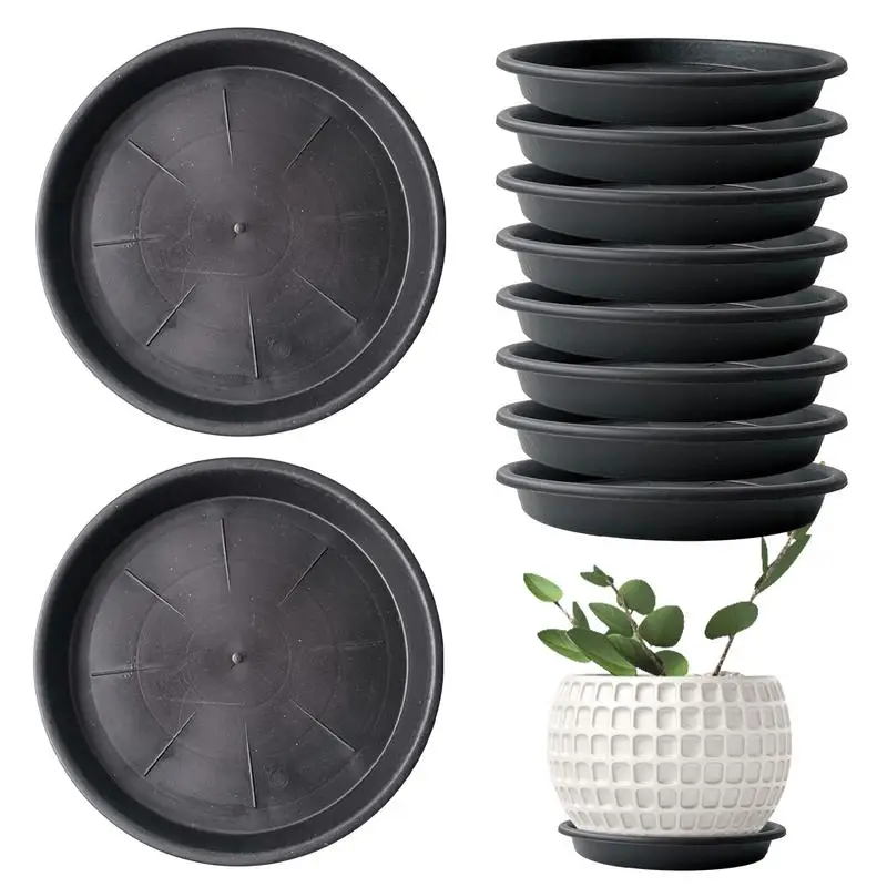 

Flower Pot Drip Trays Round Plant Trays Water Catcher Indoor Outdoor Flowerpot Tray Bottom Planter Saucer Plate Garden Supplies