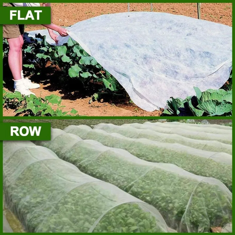 7 x 17 FT Plant Covers for Outdoor Use 1.2oz yd Frost Protection Blankets for Winter Tree Shielding Heat and Frost Resistance G