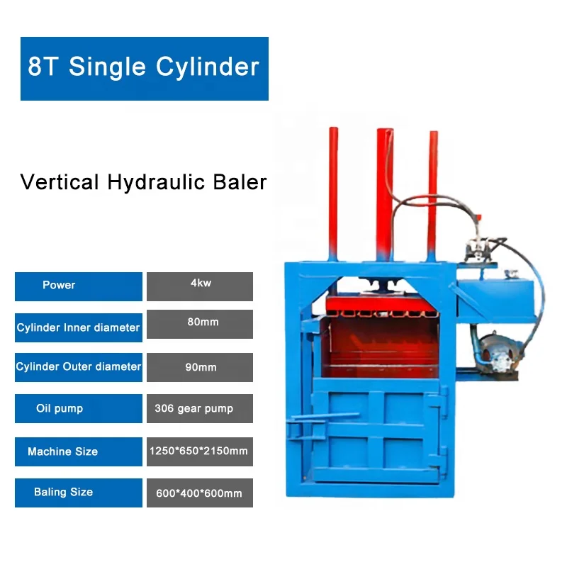 Y82 Series Vertical Hydraulic Cardboard Box Baling Press/ Scrap Paper Baler/ Waste Carton Bale Press Machine view 2