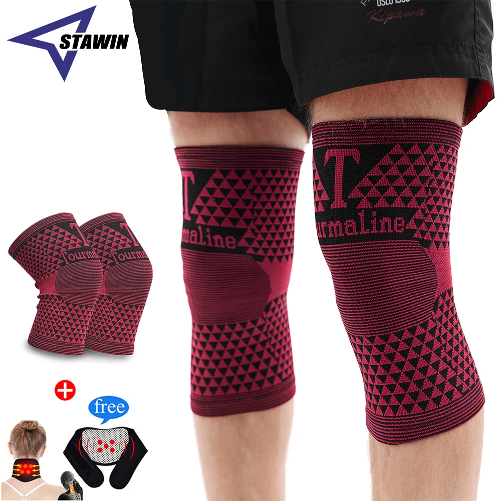 Tourmaline Knee Pads Support Magnetic Therapy Kneepad Pain Relief Arthritis Knee Patella Massage Sleeves Far Infrared Leg Sleeve