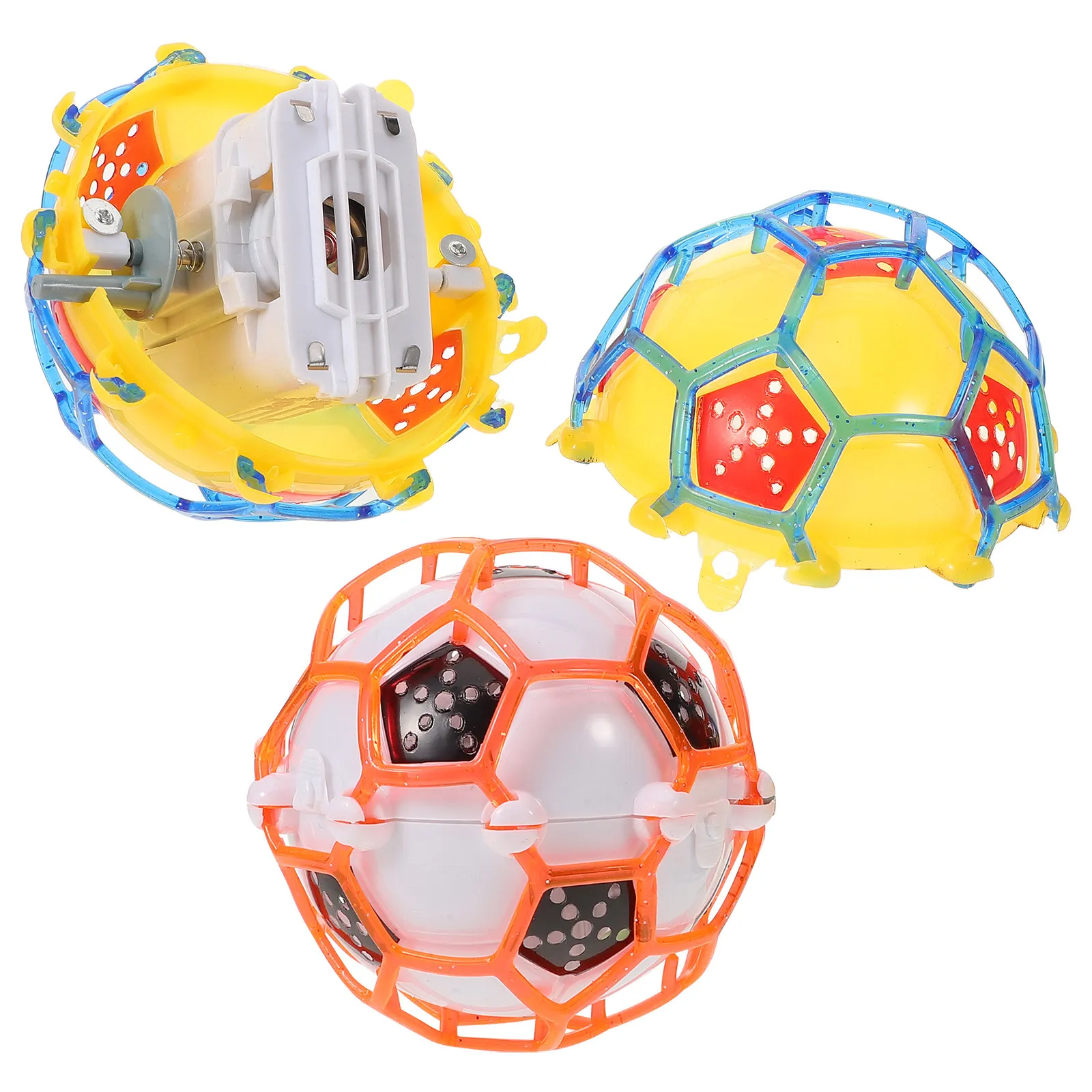 

2Pcs Electric Luminous Ball Ensures Durability Fun Indoor Outdoor Use Glowing Bouncing Football with Music for Toddler Movement