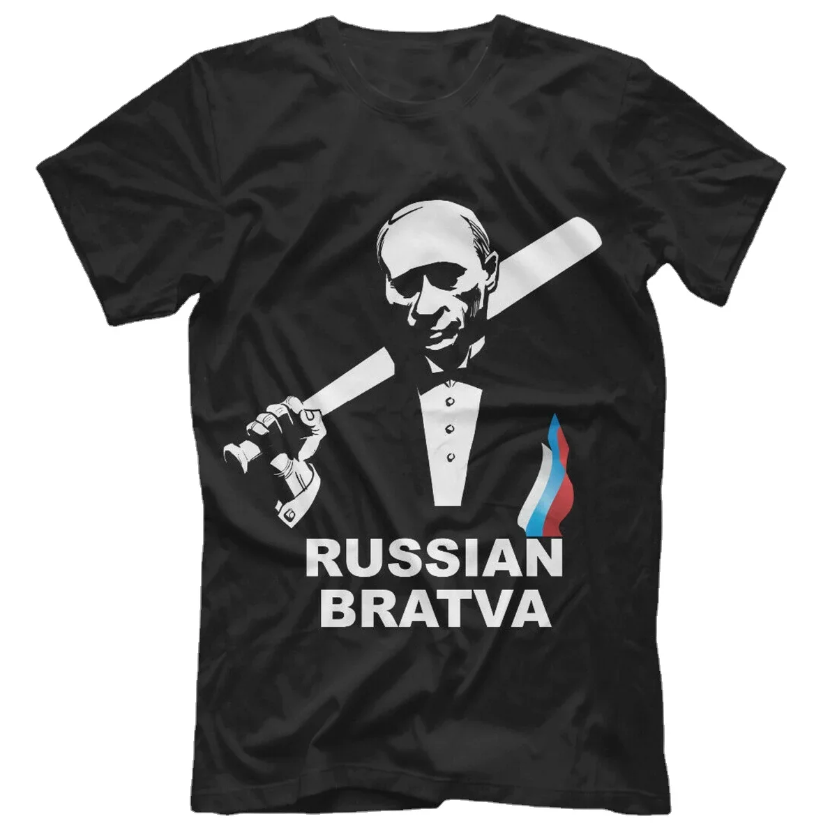 

Funny Humor RUSSIAN BRATVA Hooligan Bully T-Shirt. Summer Cotton Short Sleeve O-Neck Mens T Shirt New S-3XL
