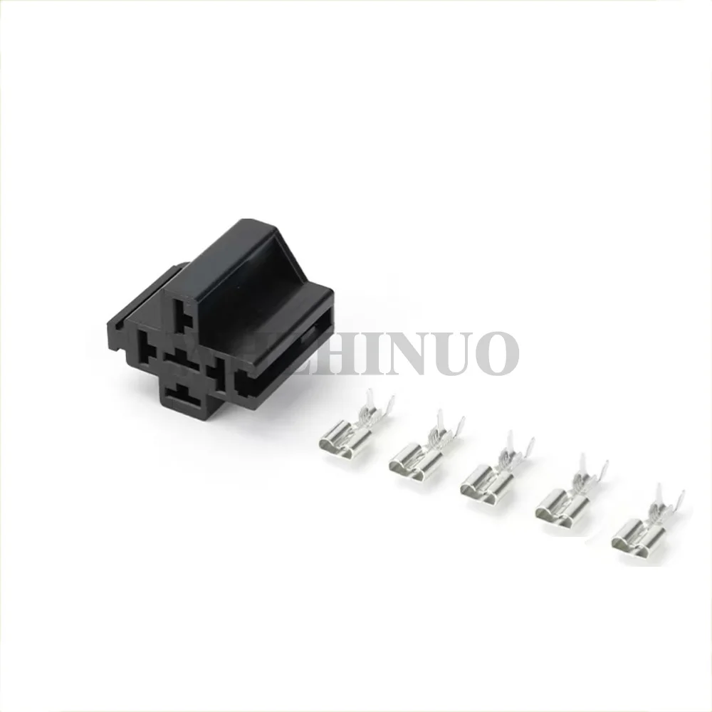 5sets 5 Way 325205022AFB 3REB5F02BK 6.3 Series Automobile Socket Auto Large Current Connector CarUnsealed Wire Plug