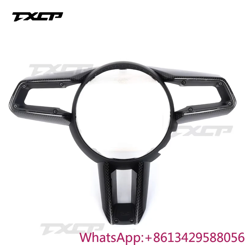 

For Porsche Panamera Cayenne Macan 718 Boxster 992 971 991 Caycan Car Steering Wheel Button Frame Trim Car Accessories