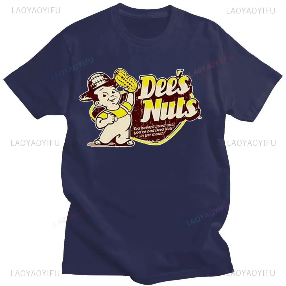 مضحك ريترو ديز المكسرات شعار تي شيرت عالية الجودة قصيرة الأكمام منقوشة متعة الرجال المحملة الشارع موضة في الهواء الطلق تنفس Camisetas
