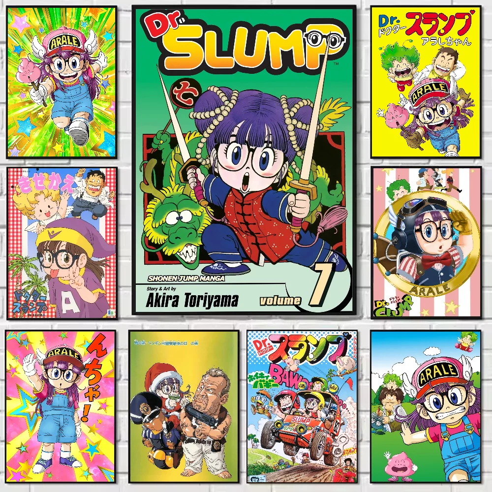 Cartoon Dr Slump Arale Poster HD Art Sticky Wall Waterproof 