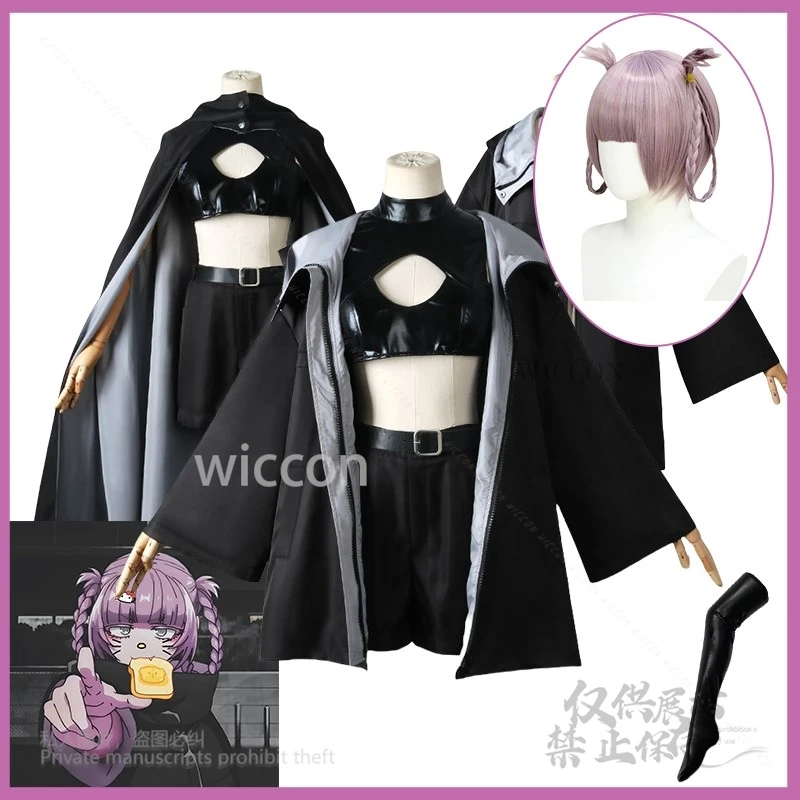 New Cosplay Yofukashi No Uta Cosplay Nanakusa Costume Call of The Night Cape Coat Suit Wig Women Halloween Party Customized Cos