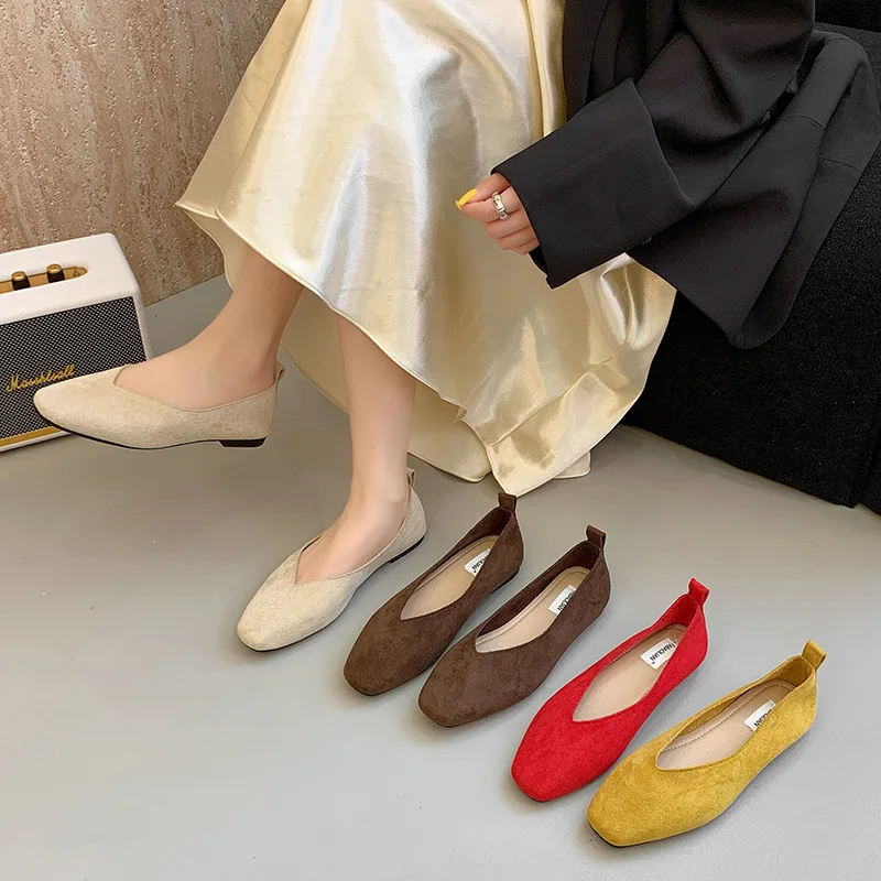 المرأة ساحة تو خمر الشقق لينة المتسكعون أحذية الباليه الجلدية مريحة للإناث فستان أحذية Mujer 2026 جديد #3