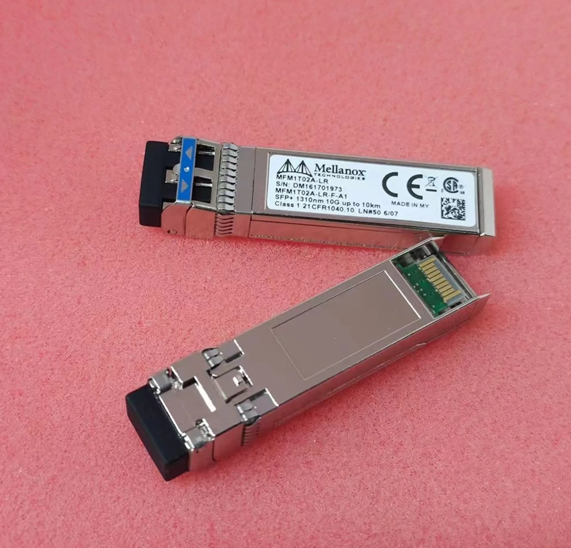 1PCS Mellanox 10g sfp+/MFM1T02A-LR/FTLX1471D3BCL-ME/1310nm 10km mellanox network SFP+ module switch