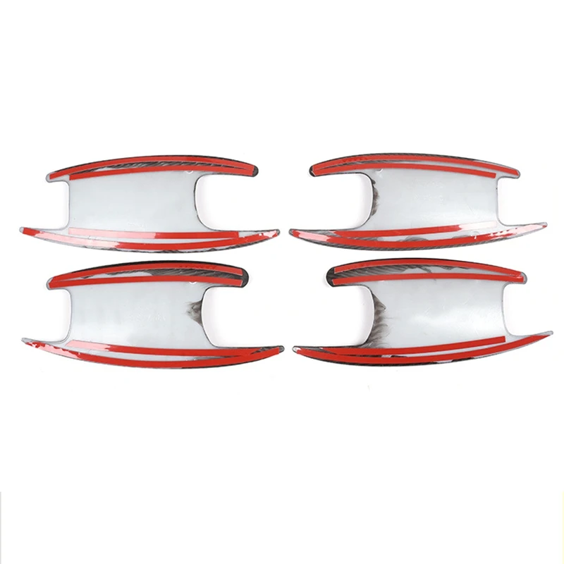 4PCS ABS Door Bowl Cover Car Accessories For Mercedes Benz W213 E Class W205 C Class GLC X253 2016-2019