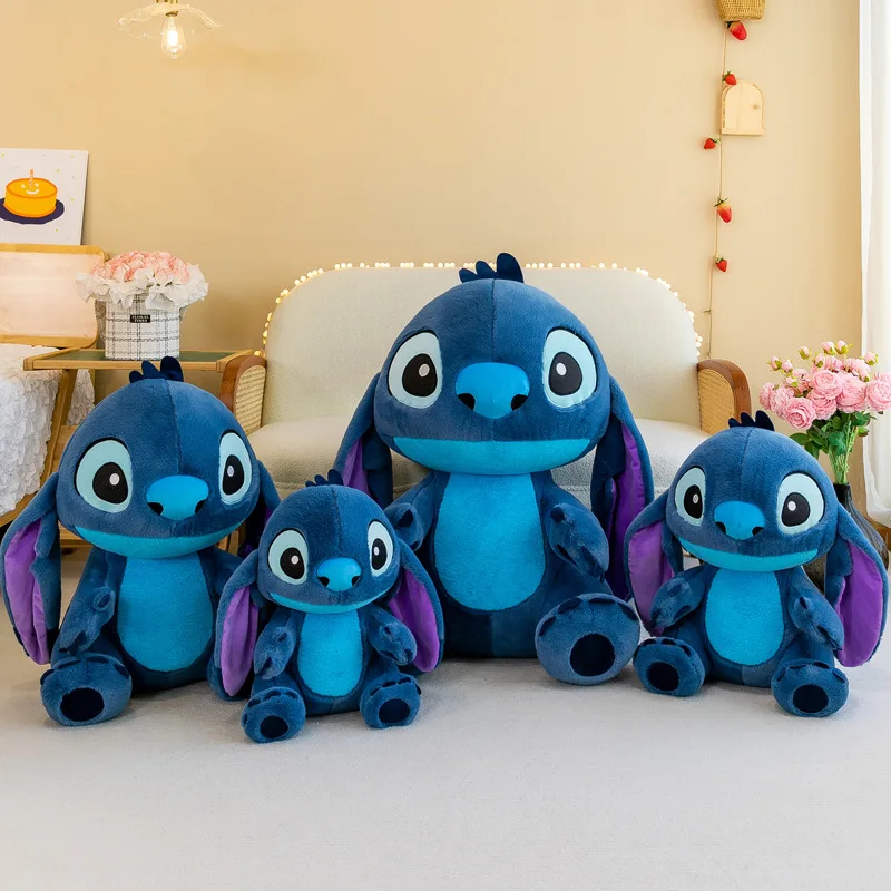 45-65cm Lilo & Stitch Disney Plush Toys Sitting Posture Kawaii Pixar Anime Plushie Stich Dolls Soft Stuffed Gifts for Children