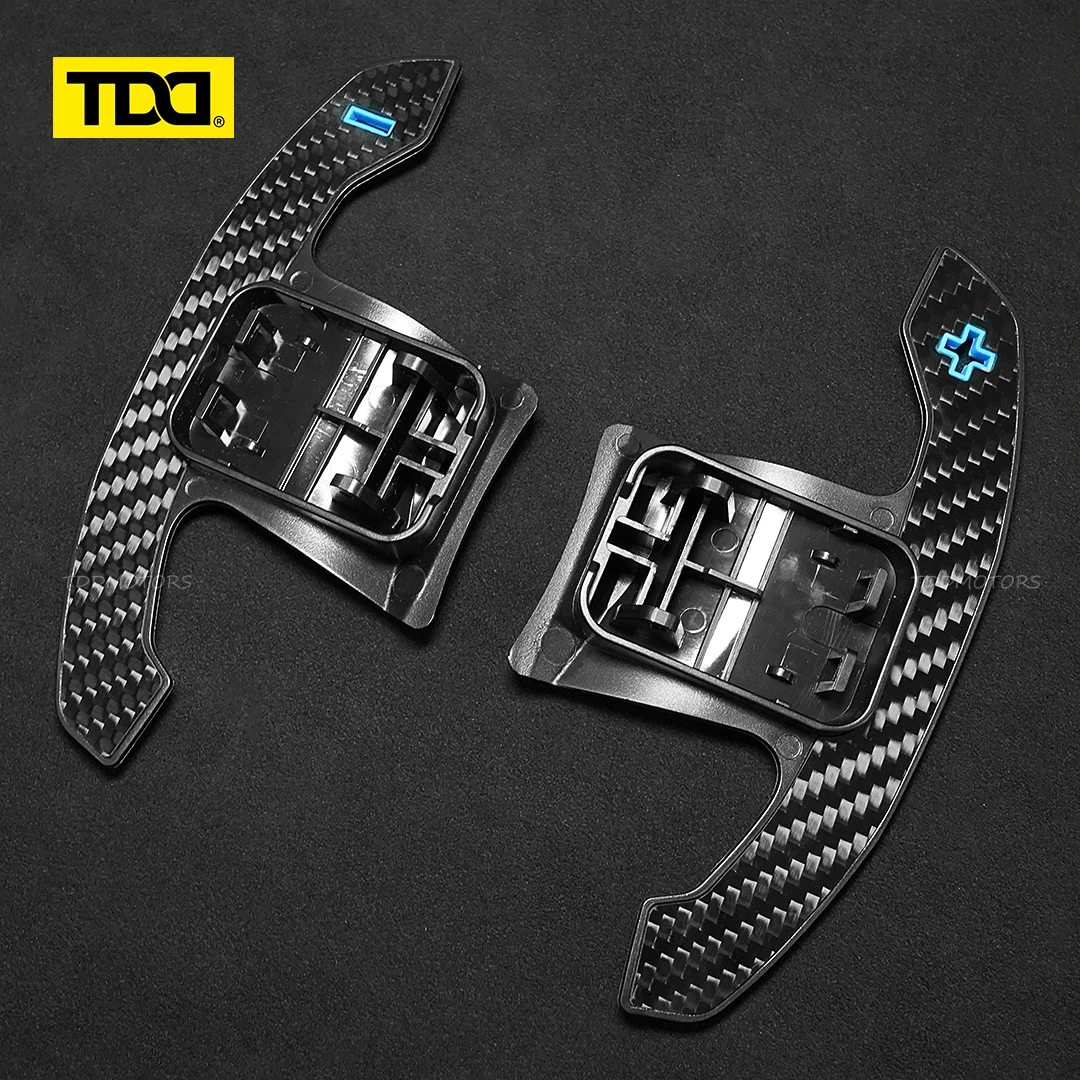 Für BMW F20 F30 F32 F34 F36 F80 G20 G30 G05 G31 G38 G42 F30 F31 1 2 3 4 5 7 Serie Carbon-Faser Lenkrad Schaltwippen – Detail 8