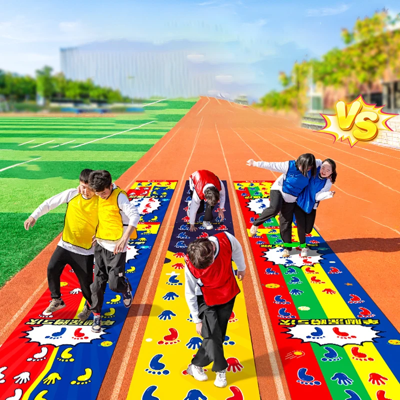 

Use both hands feet Sports mat Company team building Expansion Hustle and bustle Activities Equipment Outdoor Games Prop Toy P45