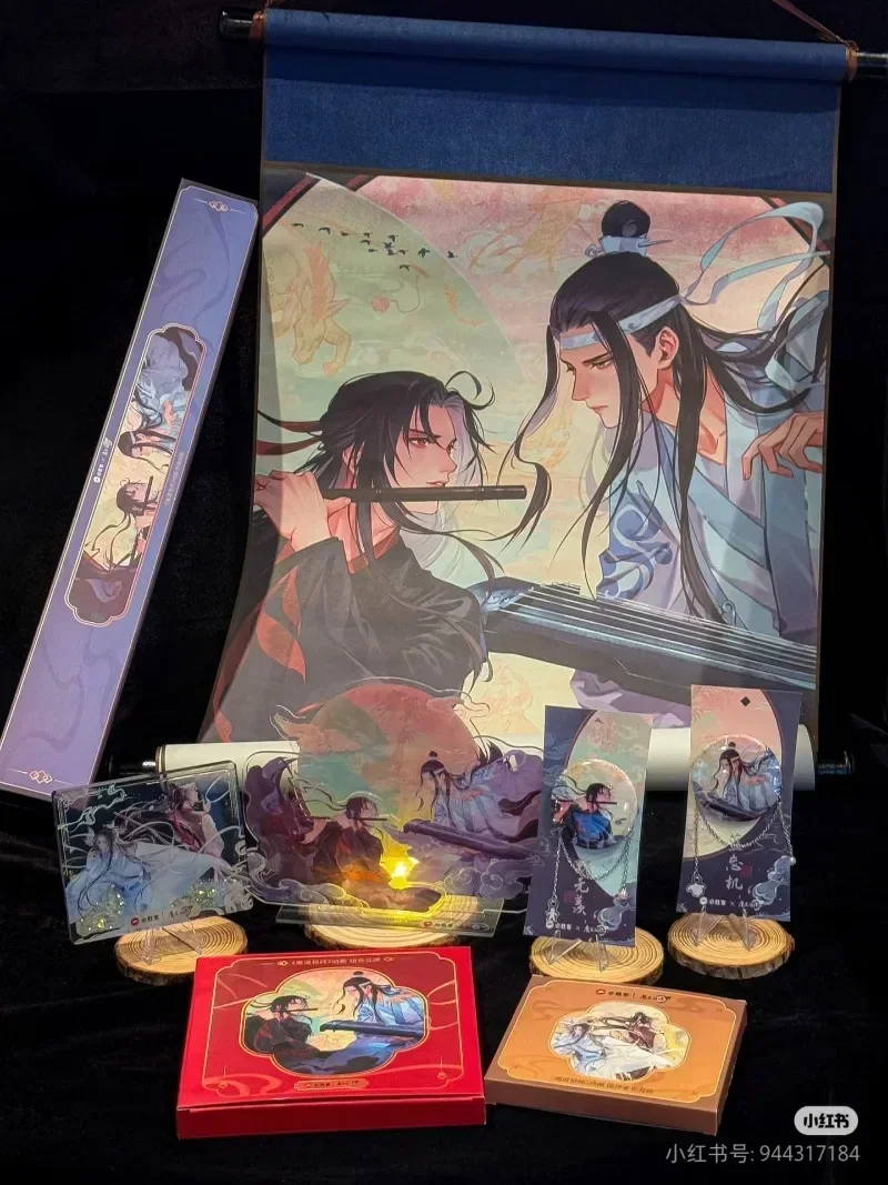 

Pizza Hut X Grandmaster of Demonic Cultivation Official Collaboration Merch Badge Acrylic Stand Quicksand Brick in stock