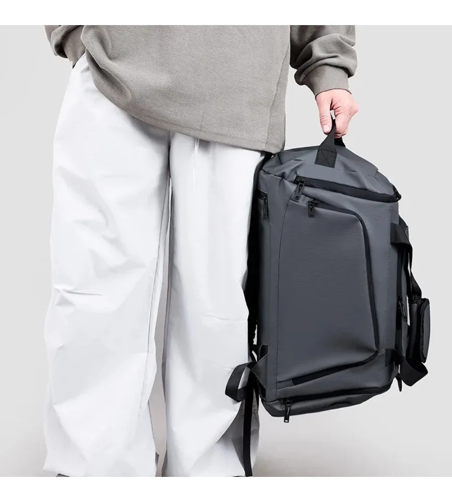 

Multi purpose duffel bag for short trips sports and fitness with wet dry separation and large capacity