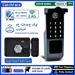 TTLock WIFI Version Built In Gateway Fingerprint Waterproof Outdoor Gate Passcode Rfid Card Keyless Smart Door Lock