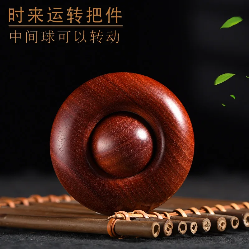 Various Natural Hardwood Rotating Hand Fidget Toy Stress Relief Massage Wooden Craft Collectible Desk Decor Nice Relaxation Gift