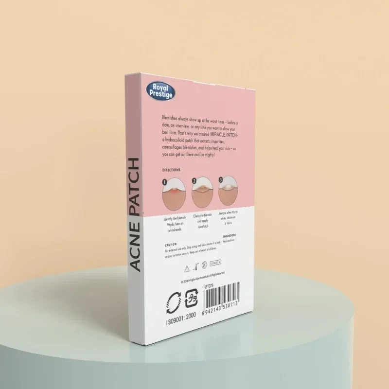 36/72Pcs Invisible Acne Patches Hydrocolloid Patches Spots Marks  Removal Pimple Anti-Acne Concealer Waterproof Repair Sticker