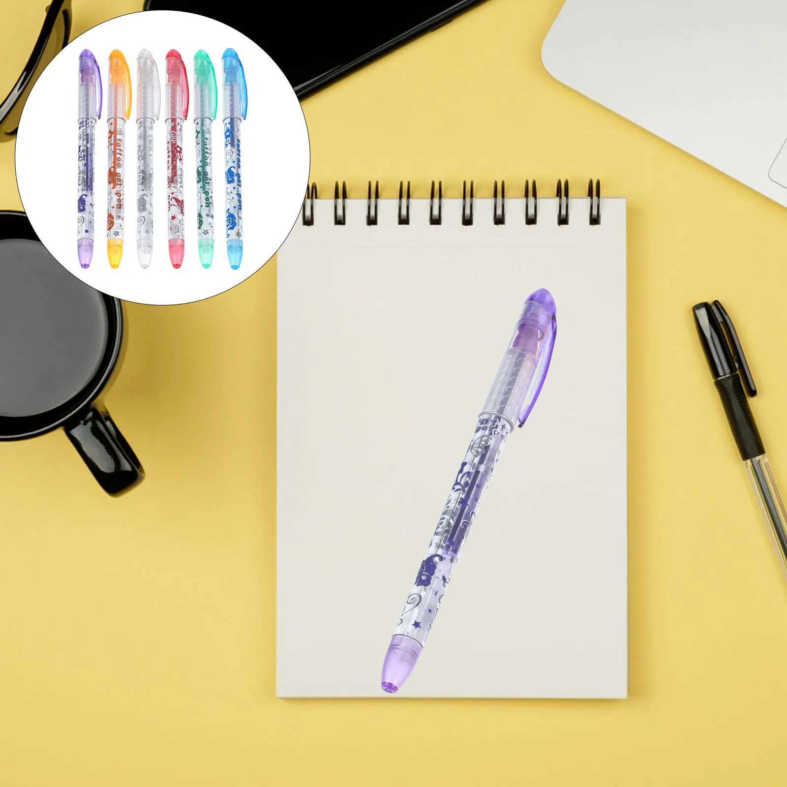 

12Pcs Tattoo Gel Pen Temporary Washable Markers for Kids Teens Adults DIY Drawing Painting Reliable Skin Friendly Colors