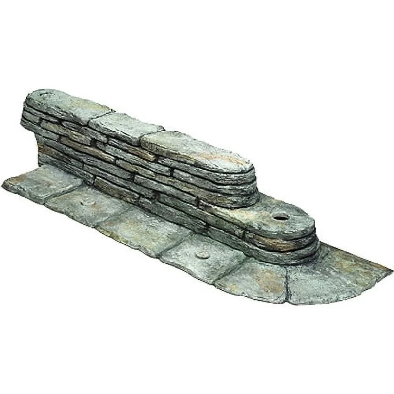 

Trim-Free Lawn Edging Gray, 20 Feet, Natural Stacked Slate Design
