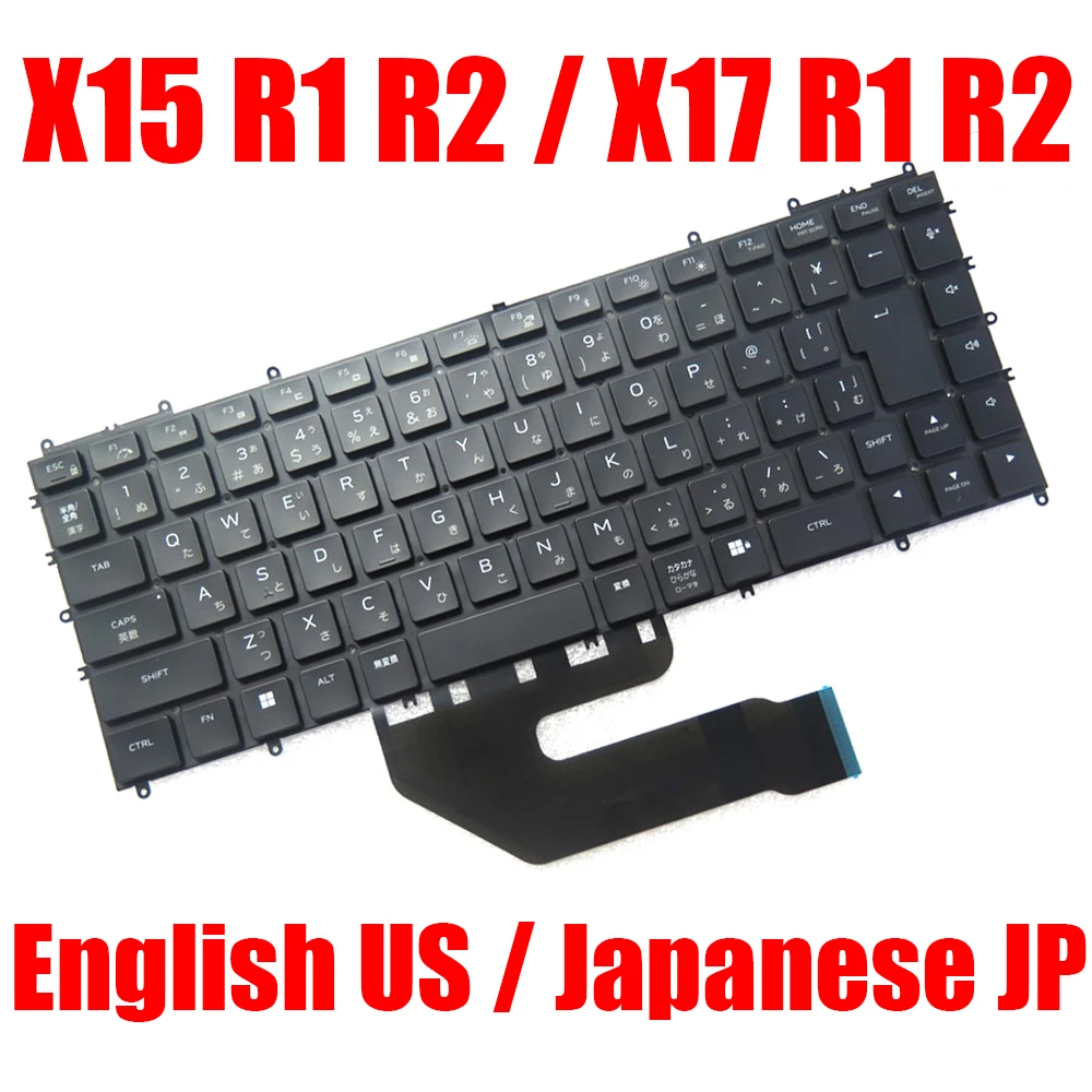 

Американская JP для Alienware X15 R1 R2/X17 R1 R2 клавиатура для ноутбука английская японская черная с подсветкой