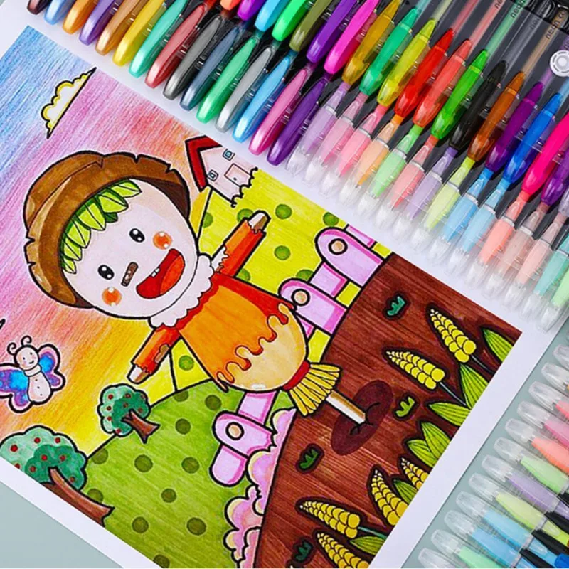 1 confezione di pennarelli per graffiti con testo a colori al neon, articoli di cancelleria per ufficio e scuola, disegno artistico Ellen Brook