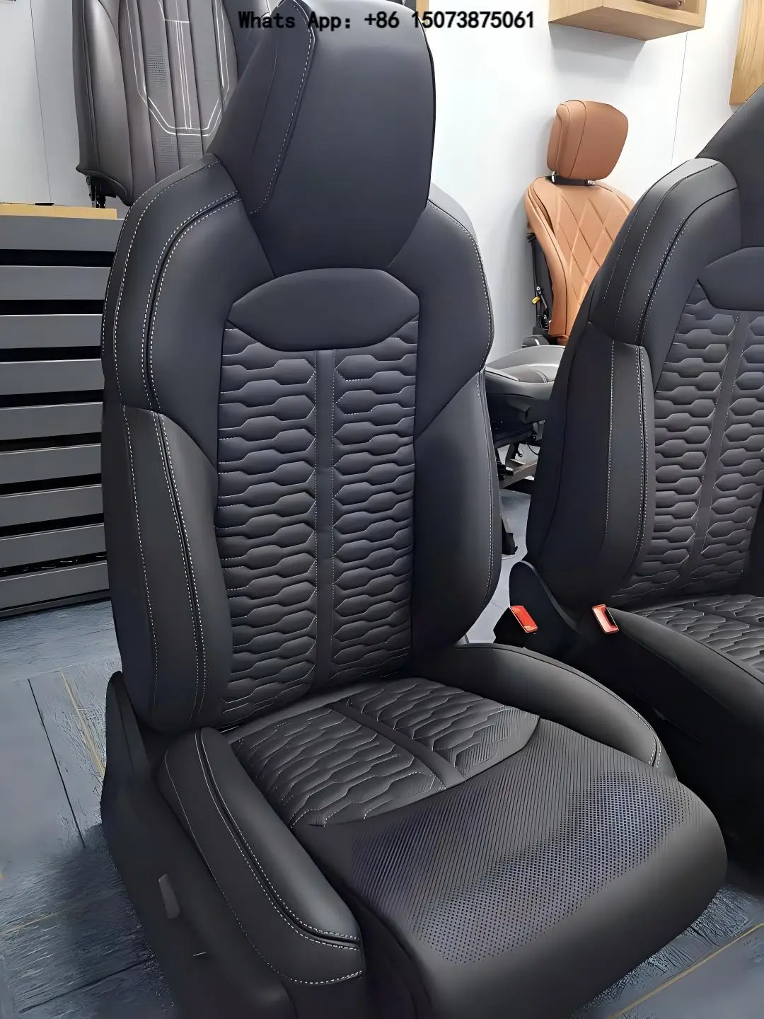 For SQ8 Complete Car Seat Custom Side Bolster Massage Function, Fit for A3 A4 A6 Q5 Q7 Models